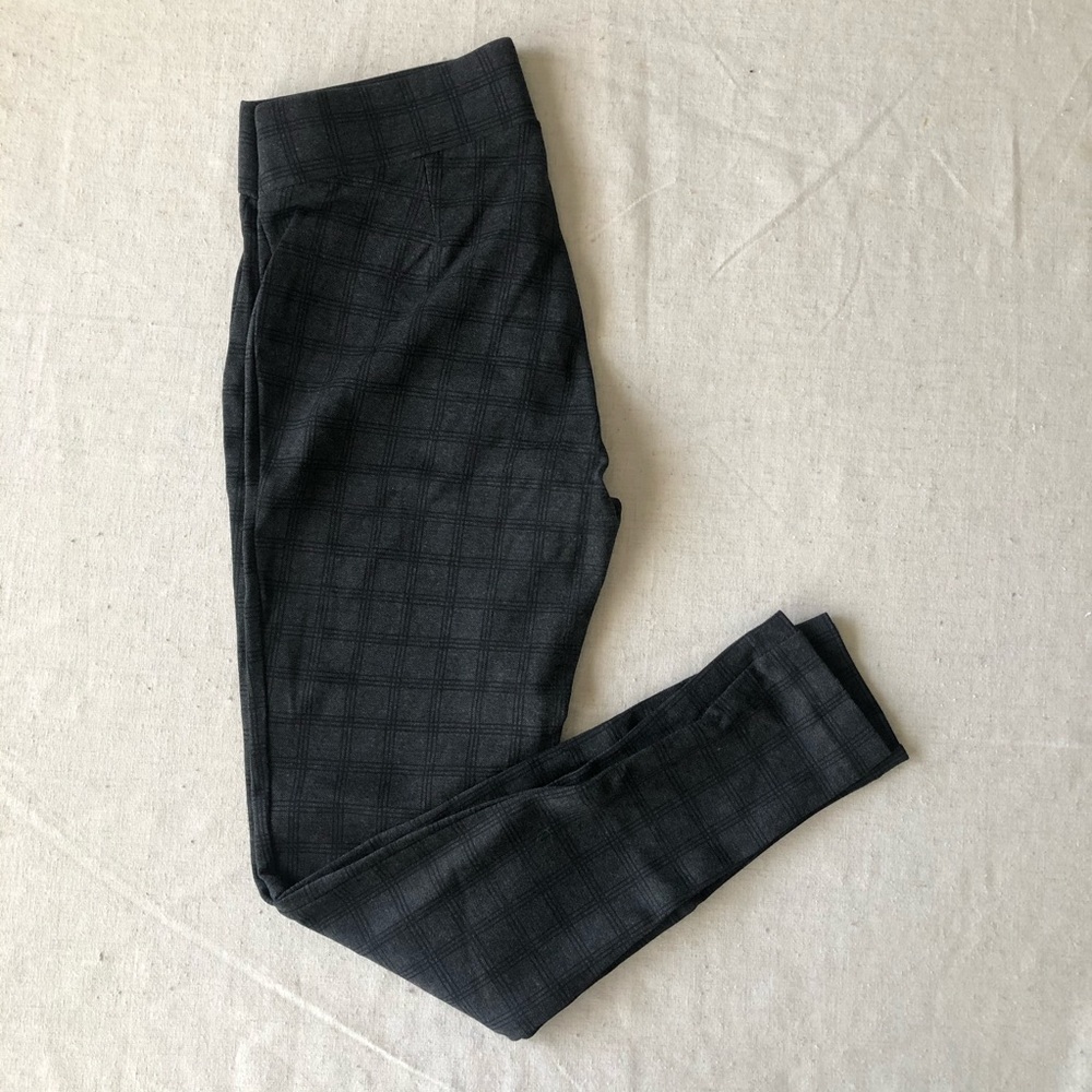 Loft plaid ponte medium leggings